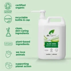 Dr Organic Aloe Vera Body Wash For All Skin Types 5000ml -Outlet Soft Touch Care Store aloe vera body wash for all skin types 5000ml p31780 87107 image