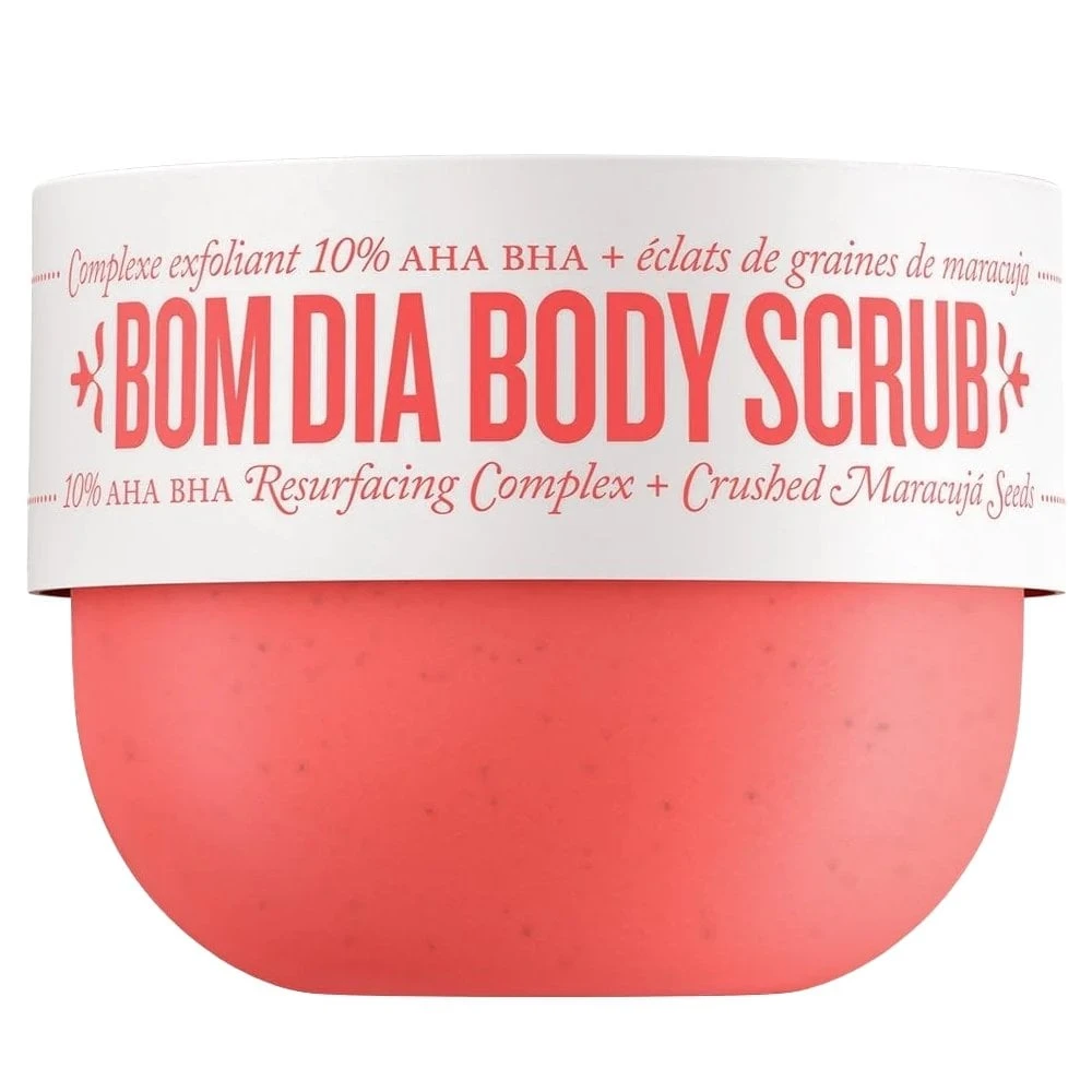 Bom Dia Brightening Body Scrub With 10% AHA/BHA Resurfacing Complex & Crushed Maracuja Seeds 220g 3 Bom Dia Brightening Body Scrub With 10% AHA/BHA Resurfacing Complex & Crushed Maracuja Seeds 220g