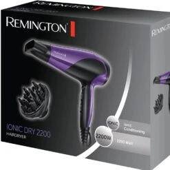 Remington Ionic Dry Conditioning 2000W Hairdryer Black D3190 -Outlet Soft Touch Care Store ionic dry conditioning 2000w hairdryer black d3190 p27283 67819 image