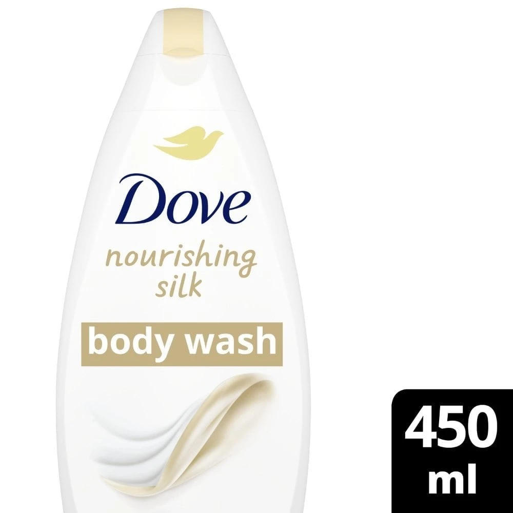 DOVE Nourishing Silk Body Wash For Dry Skin Bundle 6 X 450ml 4 DOVE Nourishing Silk Body Wash For Dry Skin Bundle 6 X 450ml - Image 2
