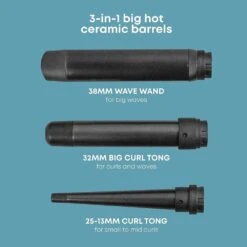 Progloss MultiForm 3 In 1 Curl & Wave Wand -Outlet Soft Touch Care Store progloss multiform 3 in 1 curl wave wand p19488 40387 image