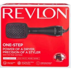 Salon One-Step Hair Dryer & Styler Black -Outlet Soft Touch Care Store salon one step hair dryer styler black p16275 43581 image