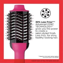 Salon One-Step Hair Dryer & Volumiser Pink 14 Salon One-Step Hair Dryer & Volumiser Pink -Outlet Soft Touch Care Store salon one step hair dryer volumiser pink p25951 61308 image