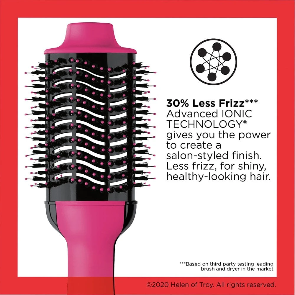 Salon One-Step Hair Dryer & Volumiser Pink 7 Salon One-Step Hair Dryer & Volumiser Pink - Image 5