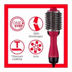 Salon One-Step Hair Dryer & Volumiser Titanium -Outlet Soft Touch Care Store salon one step hair dryer volumiser titanium p19678 41099 image