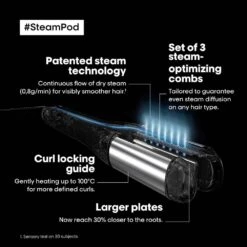 Steampod 4.0 Steam Hair Straightener & Styling Tool For All Hair Types -Outlet Soft Touch Care Store steampod 4 0 steam hair straightener styling tool for all hair types p29739 76214 image