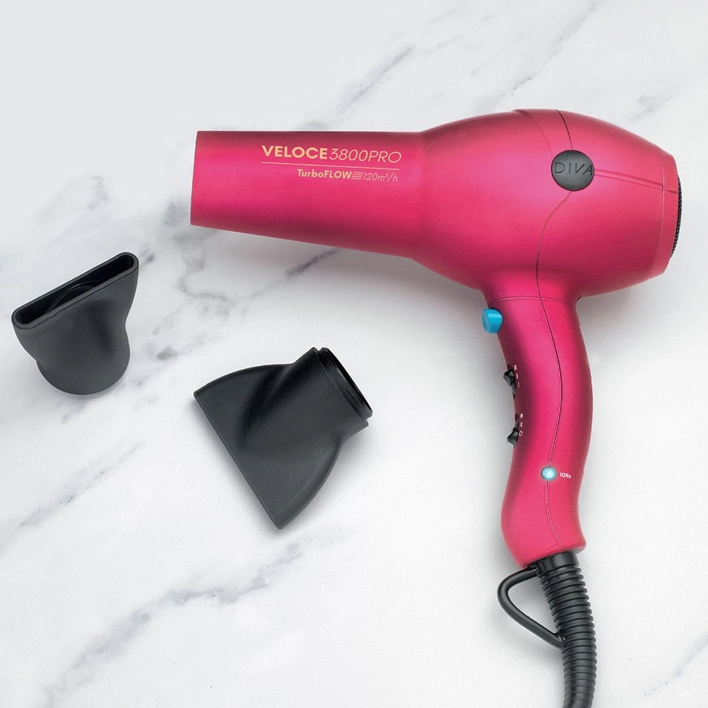 Veloce 3800 Pro Hair Dryer Pink 7 Veloce 3800 Pro Hair Dryer Pink - Image 5